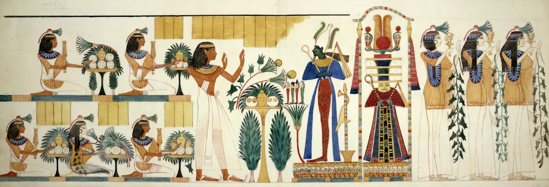 Canvas Egypte als accent in winterinterieur. Canvas Egypte als accent in winterinterieur.